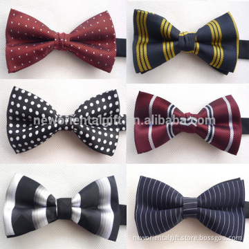 Cheap colorful Customized Polyester Woven bowties for parties